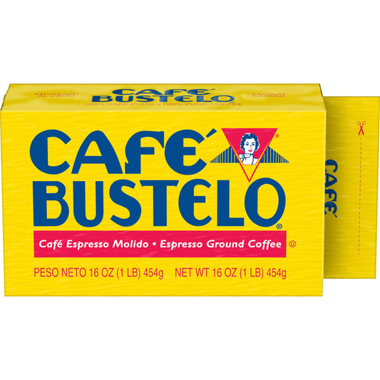 Café Bustelo Ground Coffee, Dark Roast, 16-Ounce Brick