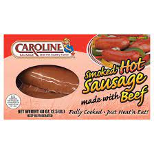 Caroline Smoked Beef Hot Sausage