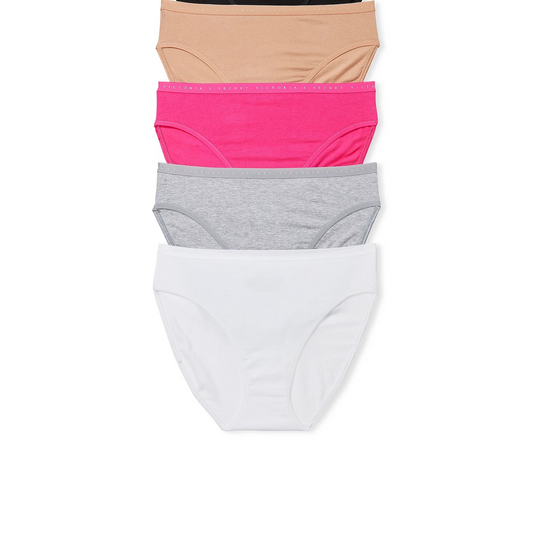 SOLID COLOR WOMEN BRIEF PANTIES  5PCS