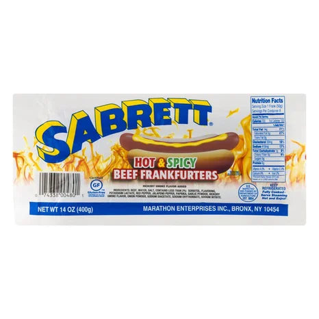 Sabrett Hot & Spicy Beef Franks